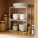 Kit Organizador de Armário Empilhável em Aço | Prateleira Organizadora de Cozinha – Orizon