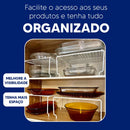 Kit Organizador de Armário Empilhável em Aço | Prateleira Organizadora de Cozinha – Orizon