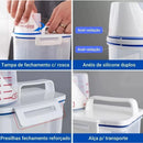 Dispenser Organizador de Lavanderia 2,5L com Copo Medidor | Pote Hermético – Orizon