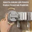 Suporte Porta Vassoura com Ventosa a Vácuo | Organizador de Parede sem Furar – Orizon