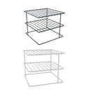 Suporte para Pratos Organizador de Armário 2 Andares em Aço | Cozinha – Orizon