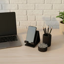 Kit Organizador de Mesa Home Office 3 em 1 | Porta Caneta, Clips e Suporte Celular – Orizon