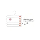 Kit 5 Cabides Organizadores 5 Camadas | Multifuncional para Roupas Leves – Orizon