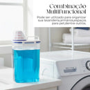 Dispenser Organizador de Lavanderia 2,5L com Copo Medidor | Pote Hermético – Orizon