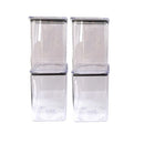Kit Potes Herméticos Acrílico Cristal 200ml Empilháveis | Organizador de Alimentos com Vedação Premium – Orizon