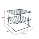 Suporte para Pratos Organizador de Armário 2 Andares em Aço | Cozinha – Orizon