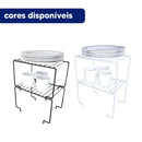 Kit Organizador de Armário Empilhável em Aço | Prateleira Organizadora de Cozinha – Orizon
