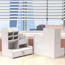 Organizador de Mesa em MDF com Gaveta | Porta Canetas e Nichos – Orizon