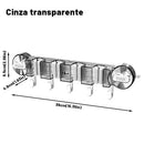 Suporte Porta Vassoura com Ventosa a Vácuo | Organizador de Parede sem Furar – Orizon