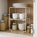 Kit Organizador de Armário Empilhável em Aço | Prateleira Organizadora de Cozinha – Orizon