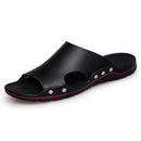 Chinelo de Couro Ortopédico Com Sola Antiderrapante