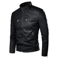Jaqueta de Couro Masculina Slim Resistente