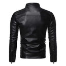 Jaqueta de Couro Masculina Slim Resistente