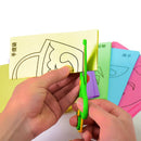 Kit Infantil com 96 Desenhos Animados para Recortar + Tesoura Infantil