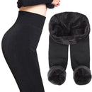 Meia-Calça Feminina Térmica de Flanela com Cintura Alta