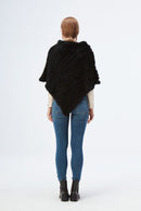 Poncho Feminino de Pele de Coelho | CozyFur
