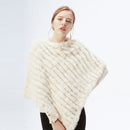 Poncho Feminino de Pele de Coelho | CozyFur