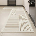 Tapete de Cozinha Absorvente Antiderrapante Listrado | StripeDry
