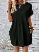 Vestido Feminino Básico com Bolso Lateral