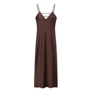 Vestido Feminino Elegante de Verão com Decote V