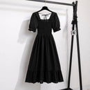 Vestido Feminino Midi Plissado Florido de Verão