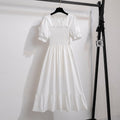Vestido Feminino Midi Plissado Florido de Verão